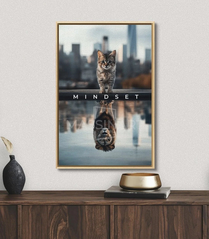 Tableau Mindset Massinart — emballage livraison prêt à accrocher