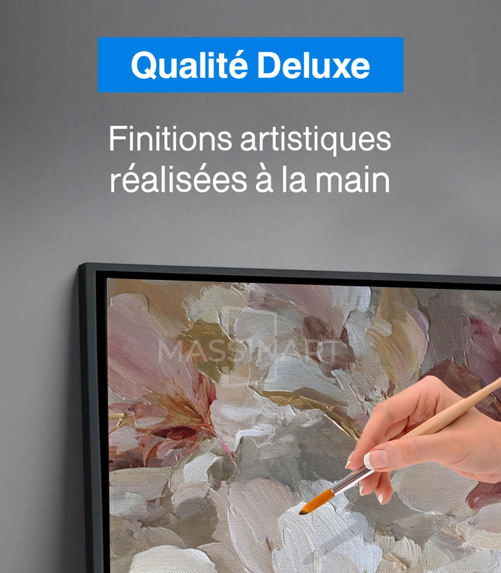 Ambiance Lush Serenity peinture florale hôtel — Massinart