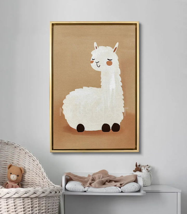 Mise en situation décoration chambre enfant Serene Llama Massinart