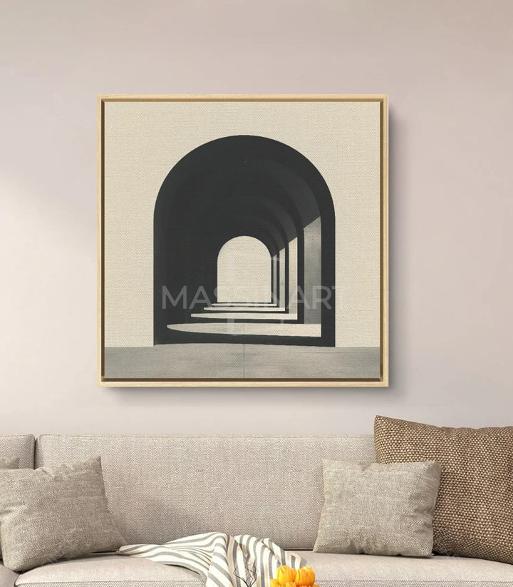 Tableau Portal décoration couloir minimaliste Massinart — design géométrique