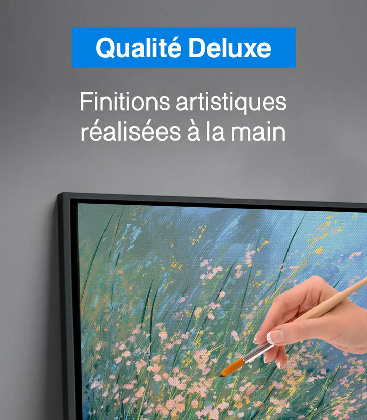 Ambiance séjour tableau nature expressionniste Massinart