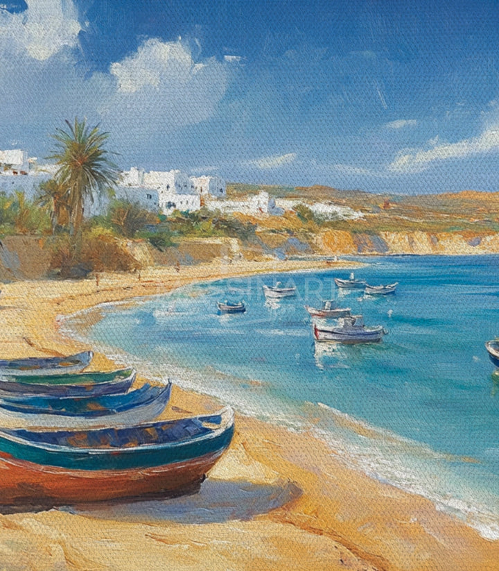 Tableau Coastal Breeze Massinart — emballage livraison prêt à accrocher