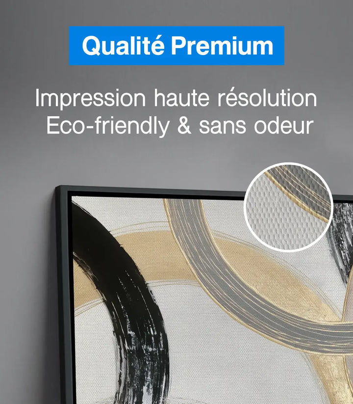 Tableau Looped ambiance séjour luxe Massinart