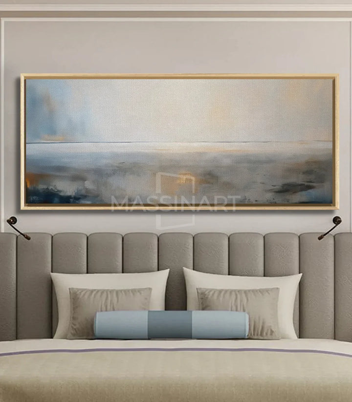 Tableau Ocean's Glow decoration intérieur chambre à coucher design contemporain