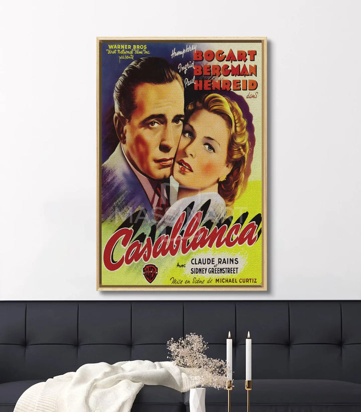 Tableau affiche Casablanca décoration intérieur classique Massinart