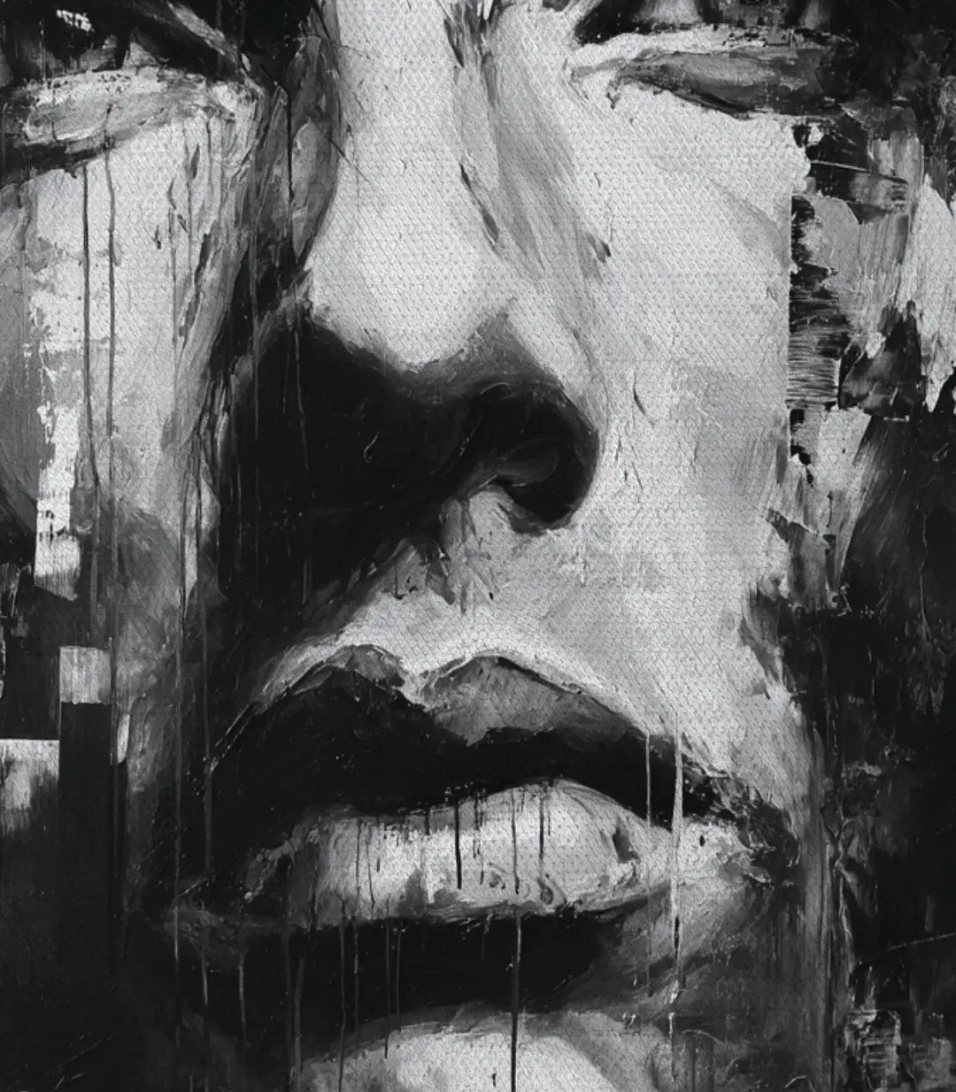 Ambiance bureau tableau art urbain portrait Massinart