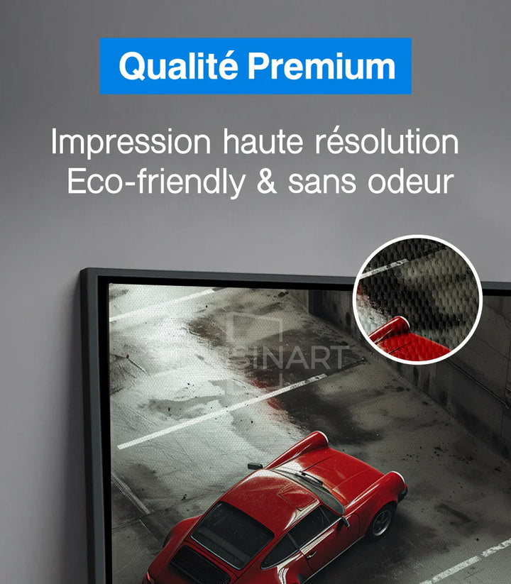 Tableau Red Duo bureau motivation sport automobile Massinart