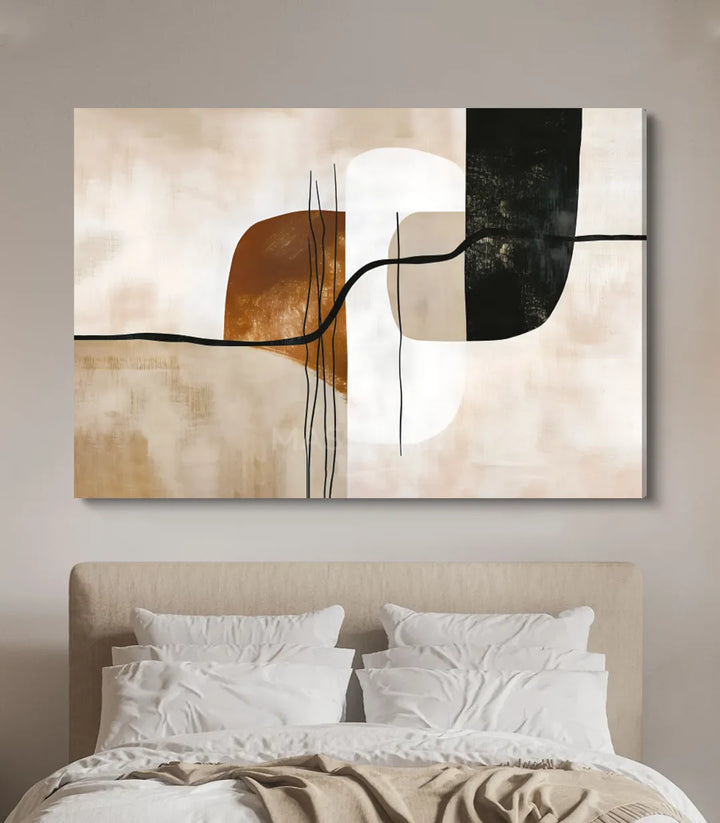 Détail Tableau Carbon Massinart — formes abstraites et lignes minimalistes