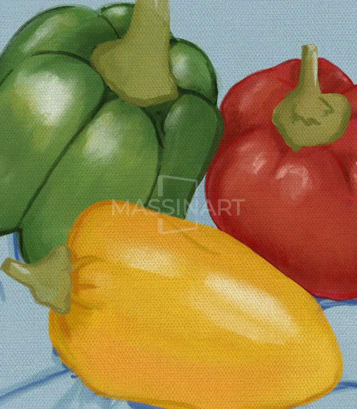Tableau Pepper Palette cadre noir intérieur Massinart