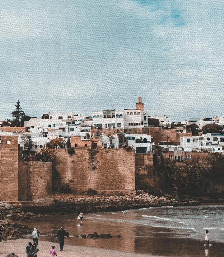 Tableau Kasbah Rabat mise en situation décoration murale — paysage Maroc Massinart