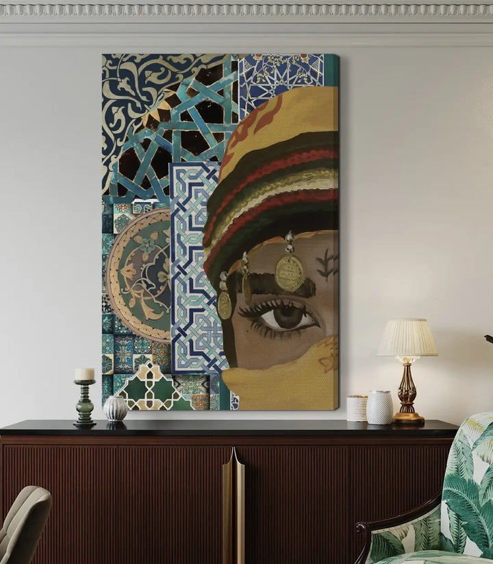 Tableau Eye of Heritage ornementation zellige détail Massinart