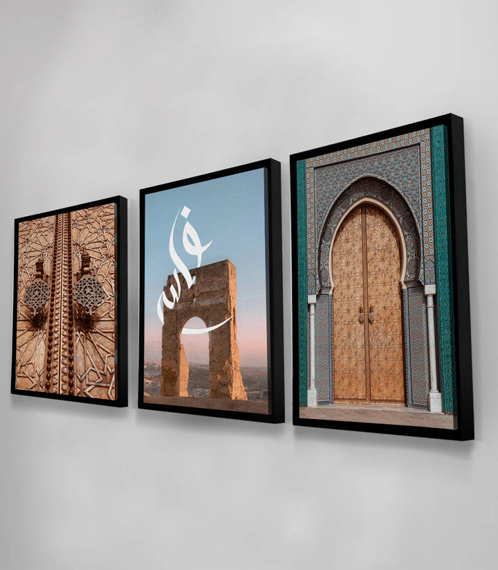 Tableau architecture Maroc Massinart — buffet décoration