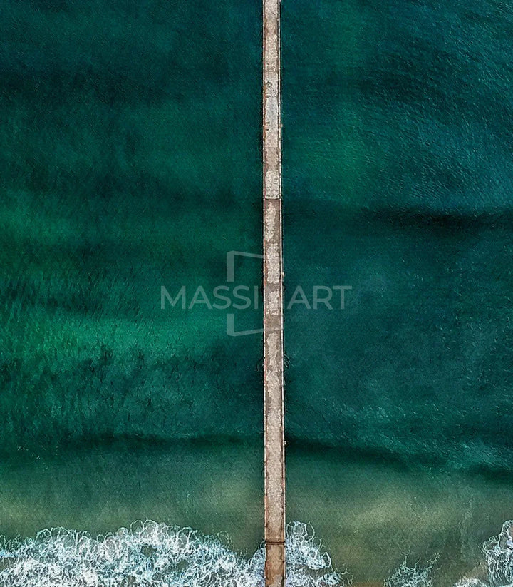 Tableau Ocean Path horizontaux paysage côtier prêt à accrocher Massinart