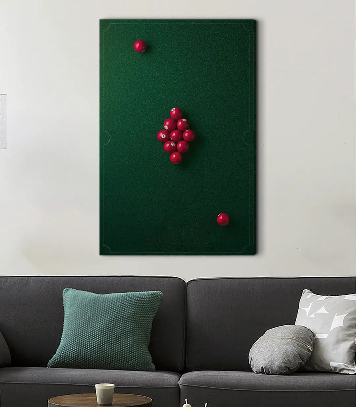 Tableau Billiard Bluff détail composition minimaliste billard — Massinart