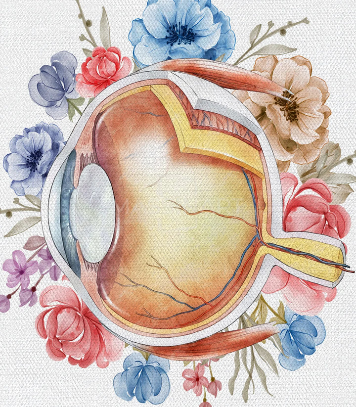 Tableau Blooming Iris - impression premium cabinet professionnel Massinart
