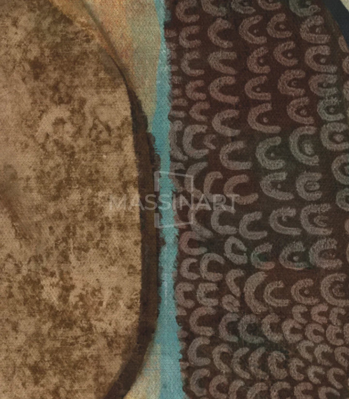 Tableau Boho triptyque Massinart — détail cadrage noir premium finition