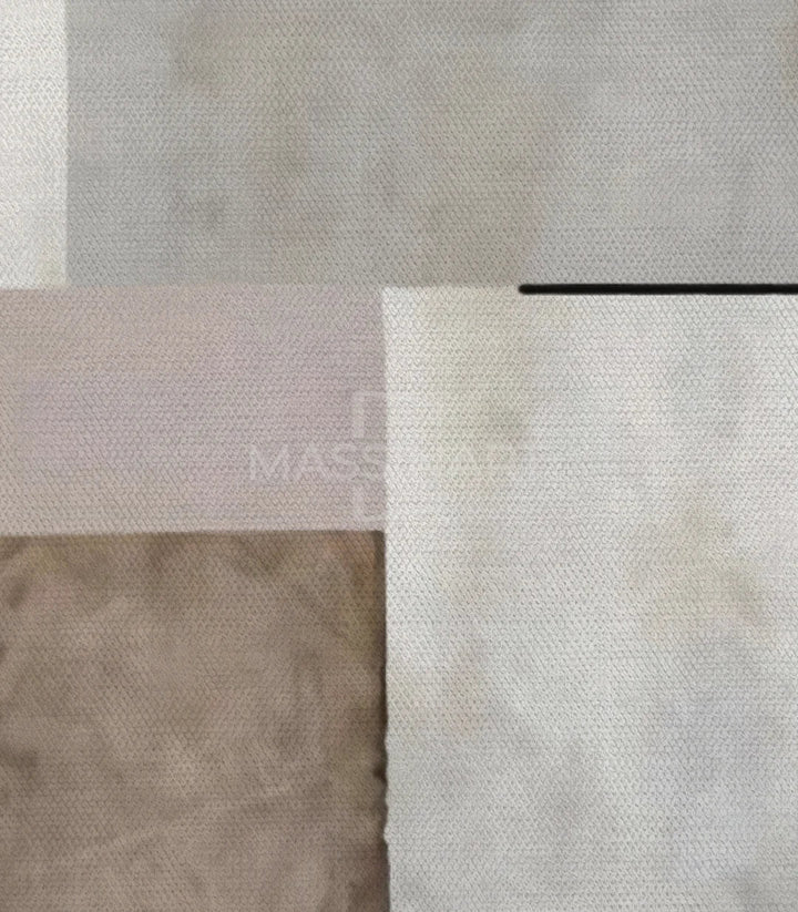 Tableau Quiétude triptyque abstrait géométrique — harmonie de couleurs neutres Massinart