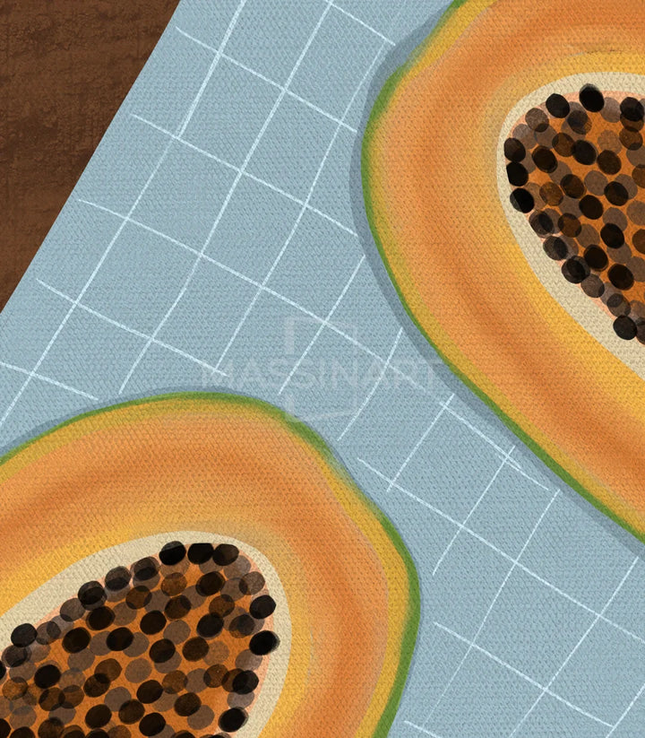 Tableau papaye Tropical Slice — présentation chambre décoration Massinart