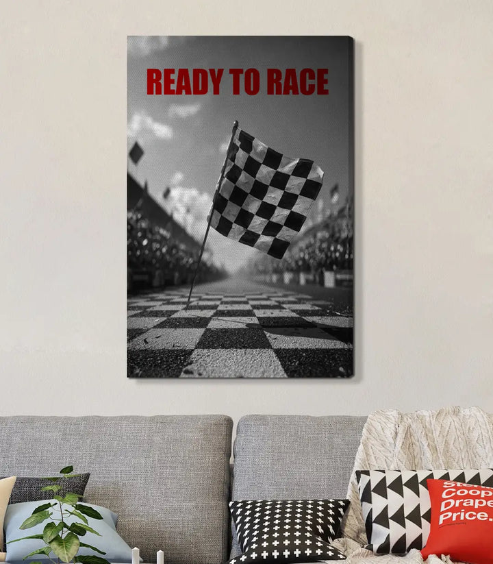Tableau Ready To Race Massinart — emballage livraison prêt à accrocher
