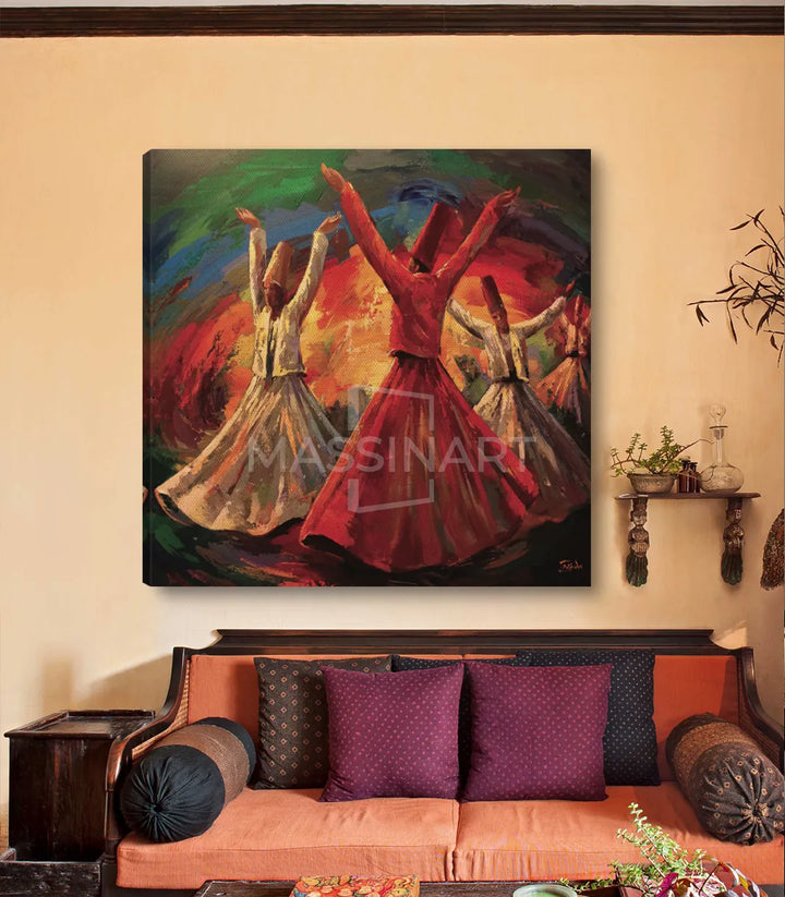 Tableau The Sufi ambiance salon contemporain Massinart