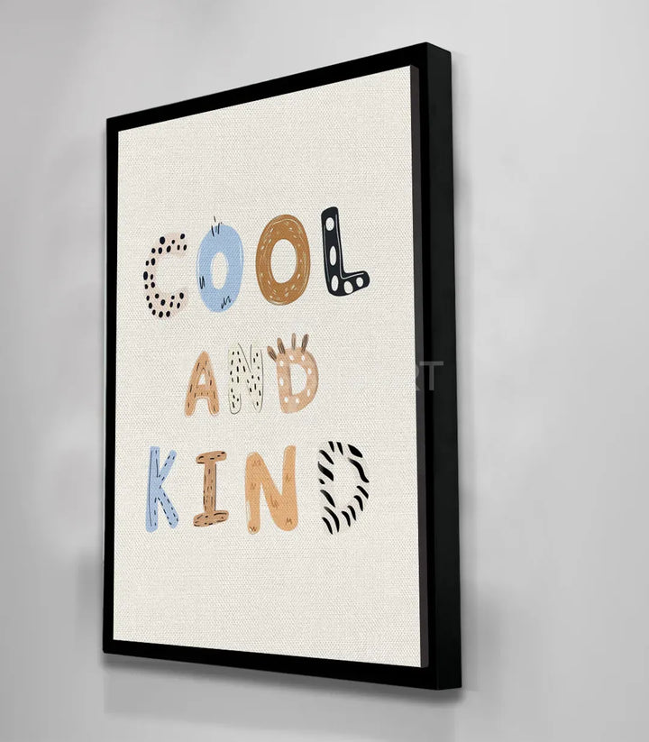 Détail affirmation positive — Tableau Cool and Kind Massinart motivation enfants