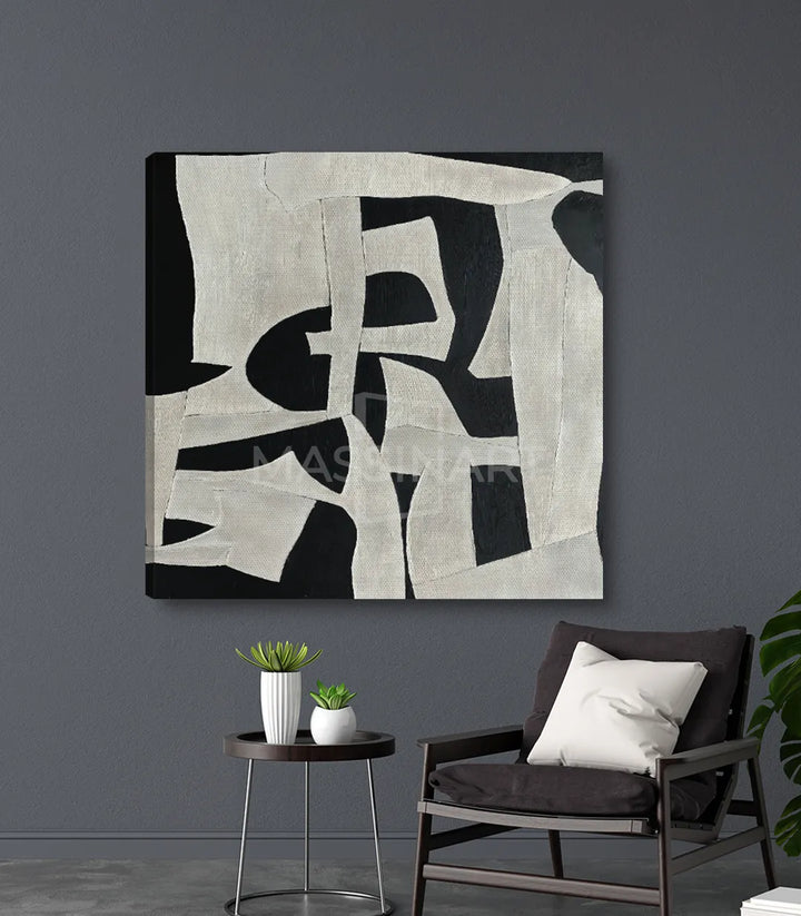 Tableau Duality dans chambre à coucher design contemporain Massinart