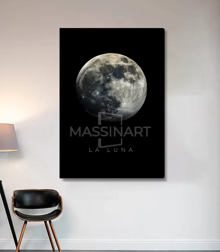 Décoration chambre à coucher - Tableau La Luna espace astronomie Massinart