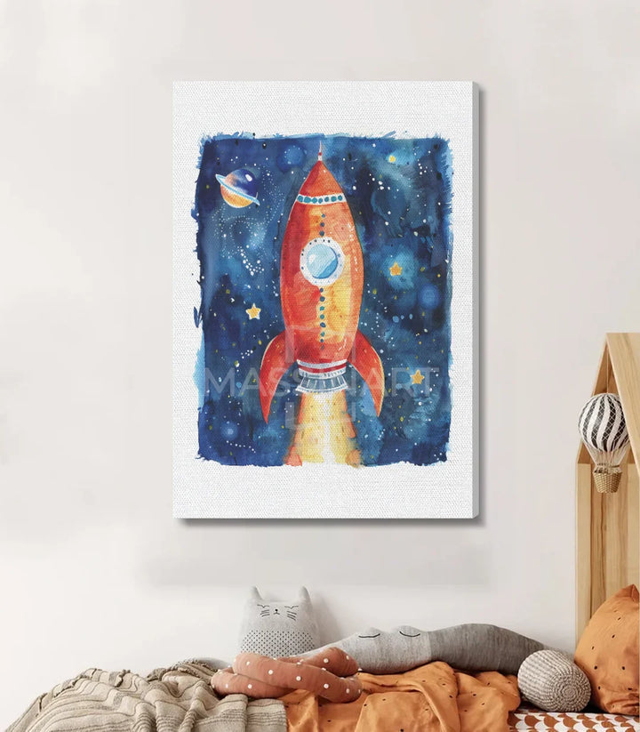 Tableau To space Massinart — décoration murale enfants espace