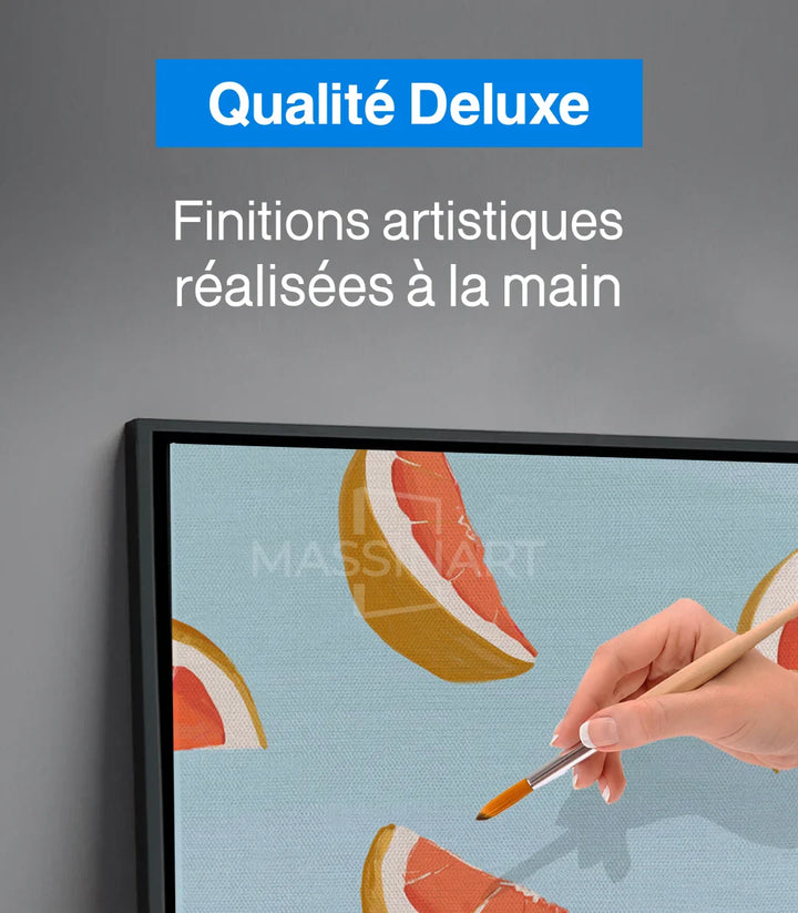 Tableau Orange Slices illustration fruits contemporaine Massinart