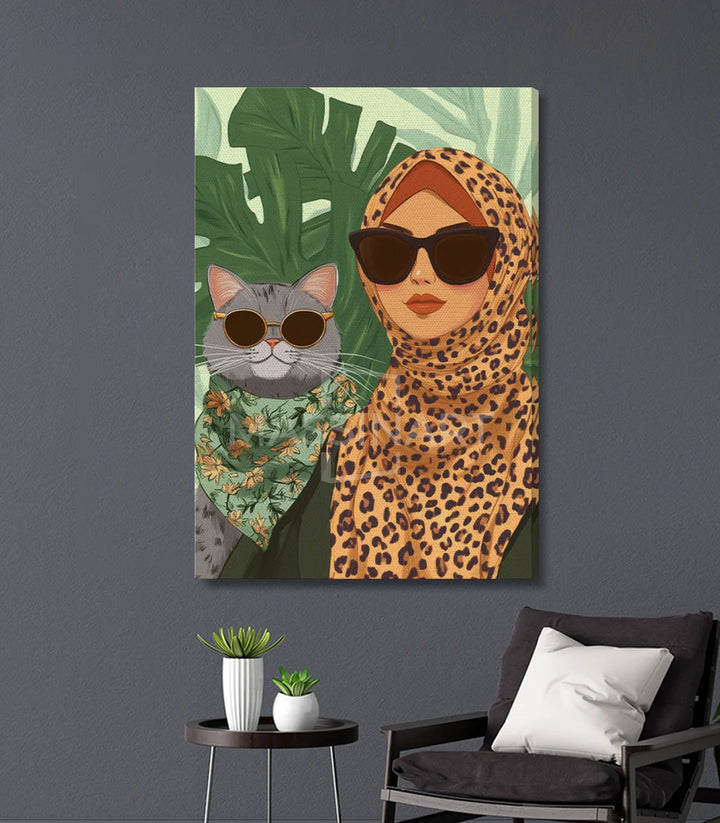 Tableau Charming Pair en mise en situation bureau contemporain Massinart