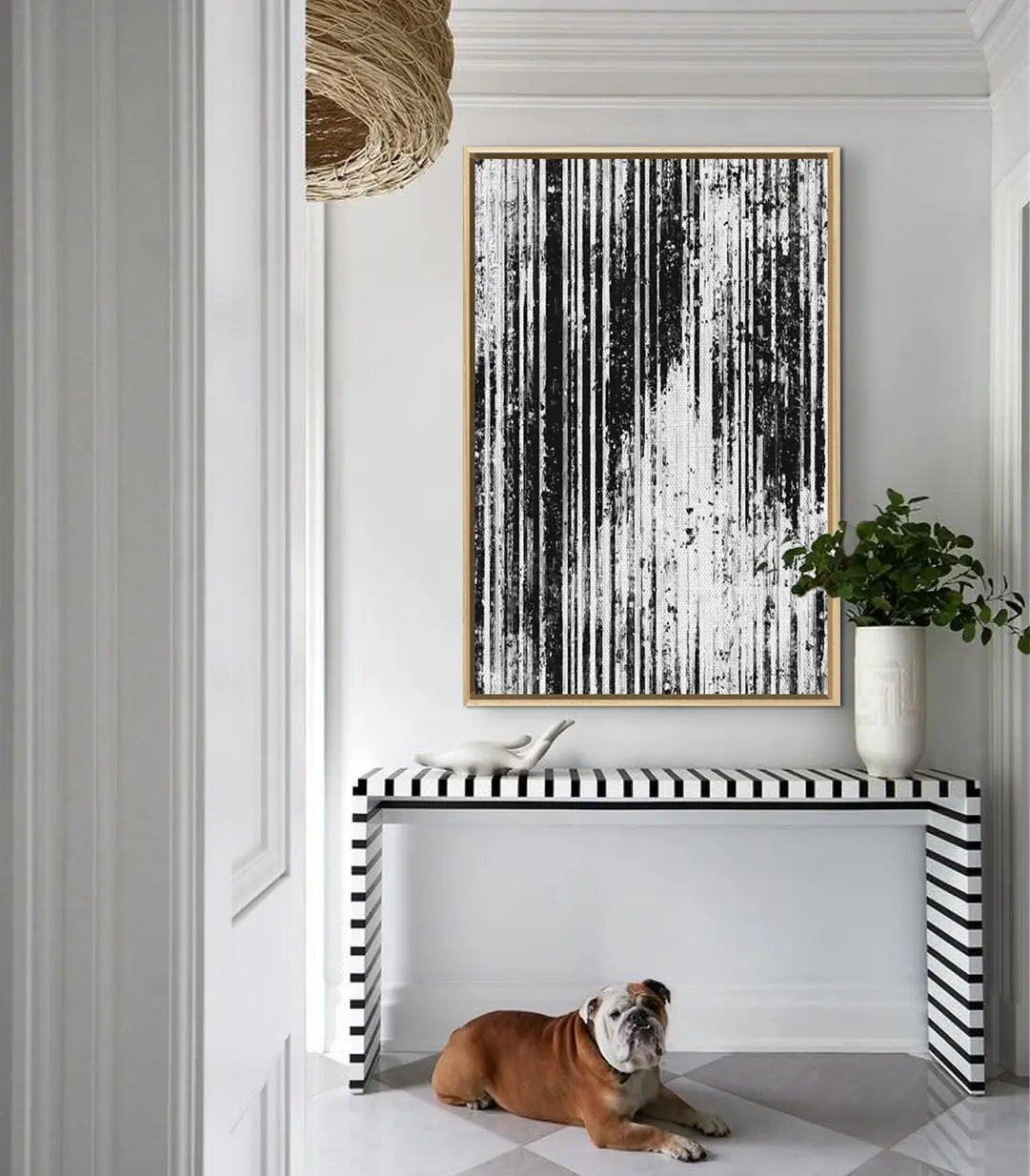 Tableau Cascading décoration couloir intérieur minimaliste Massinart