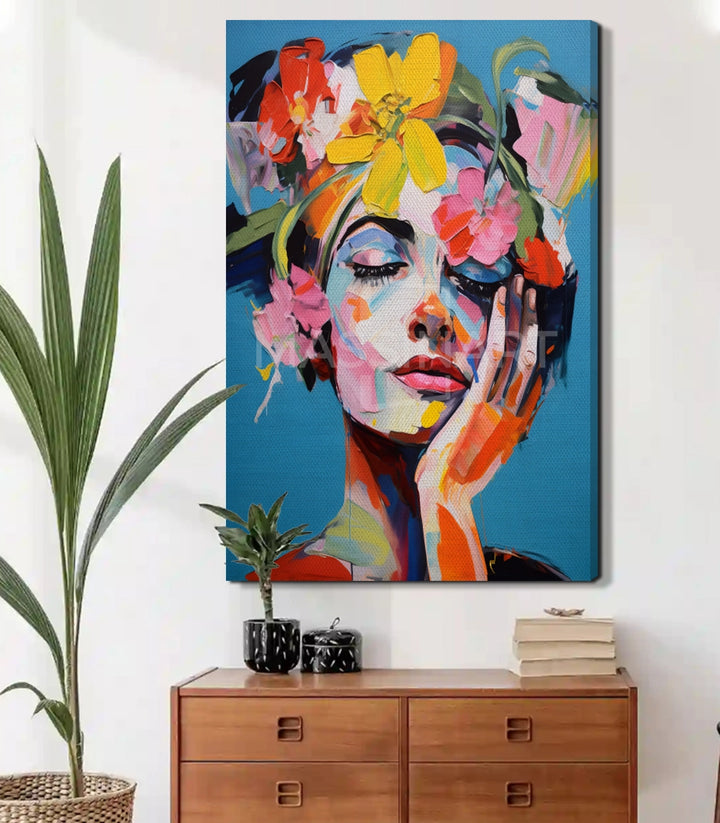 Tableau Dreamy Blossom espace salle à manger style pop-art Massinart