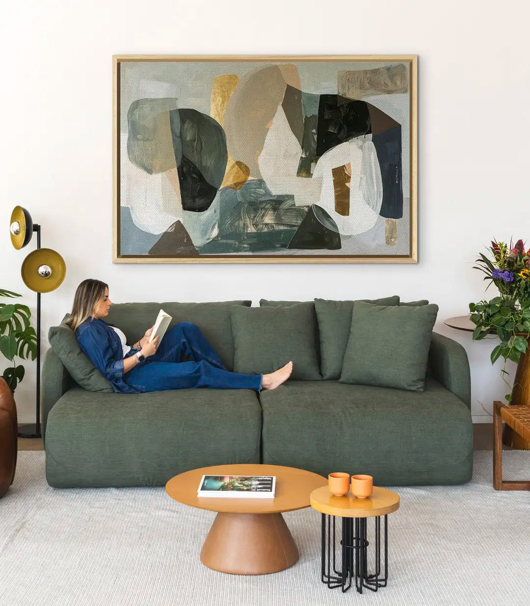 Tableau Silt Massinart — décoration intérieur séjour contemporain