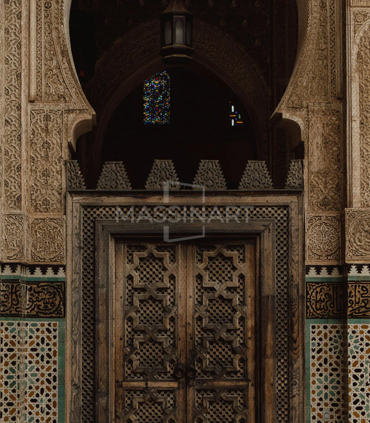 Mise en situation salon Fes Charm Massinart — décoration authentique Maroc