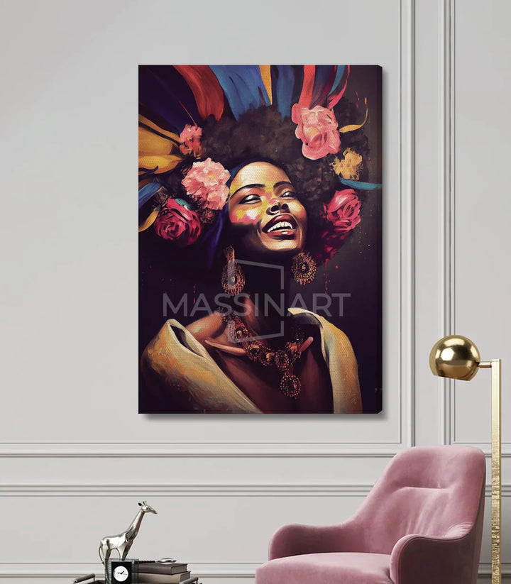 Tableau portrait inspirant chambre décoration murale Massinart