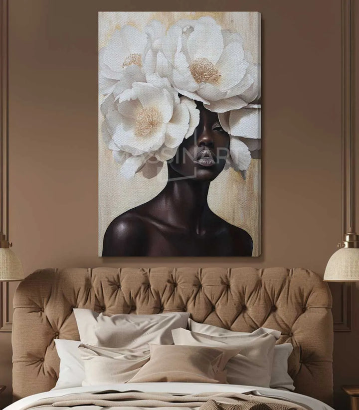 Détail couleurs Foral Crown portrait botanique Massinart