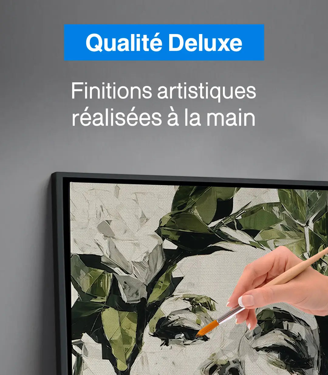 Tableau Facets of Her Massinart — mise en situation salon moderne, décoration intérieur