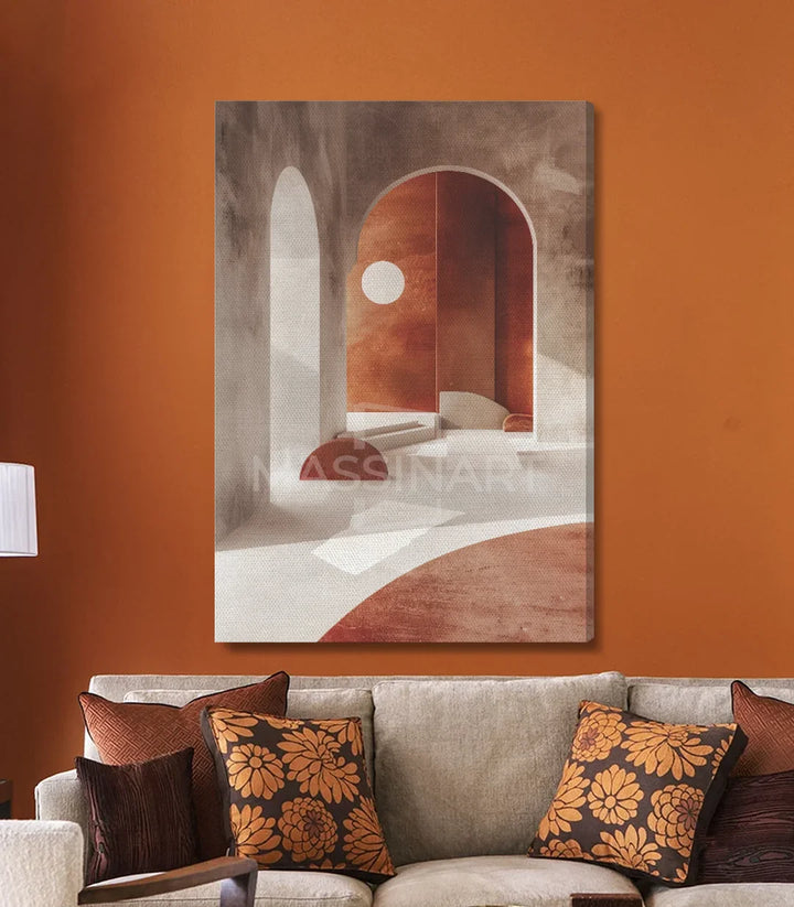 Tableau Arch Massinart — ambiance décoration salon marocain minimaliste