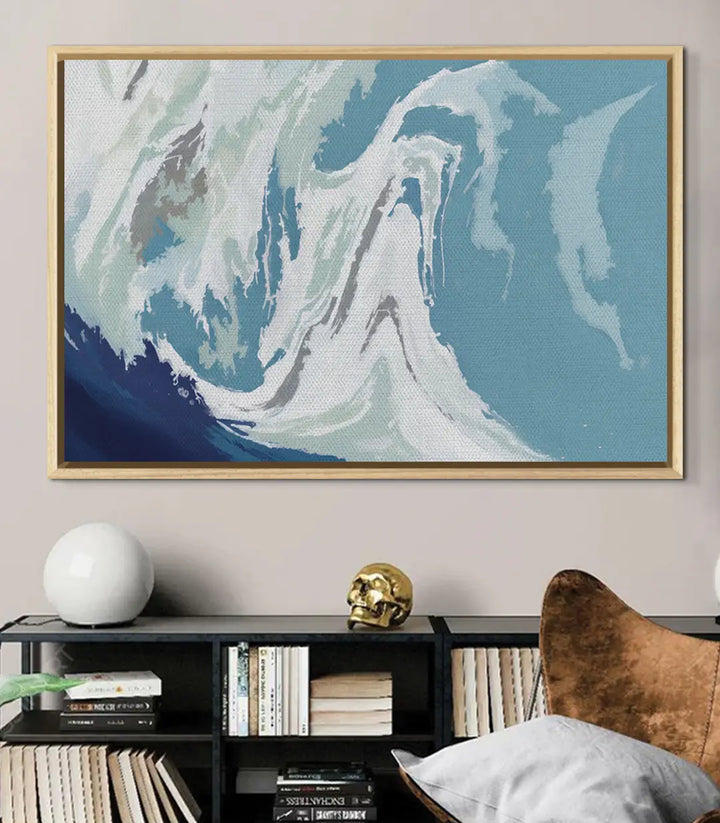 Tableau Frozen Wave décoration intérieur bureau contemporain — Massinart