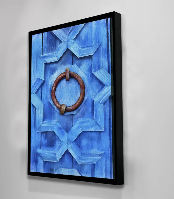 Tableau Blue Door couloir entrée - Massinart