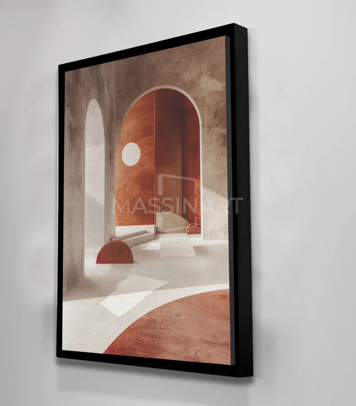 Tableau Arch Massinart — couleurs terracotta blanc harmonieux