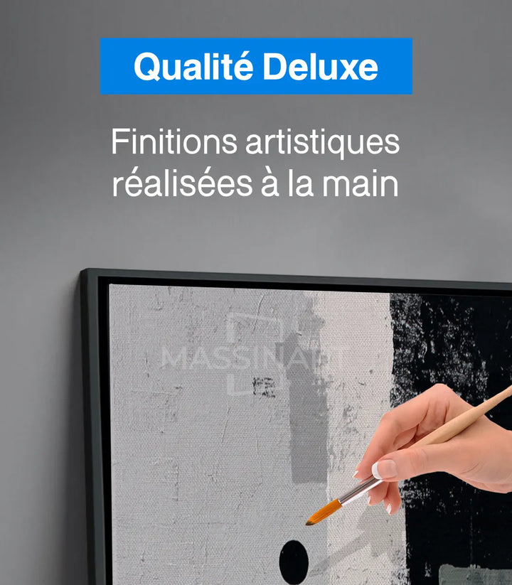 Tableau Eclipse encadrement noir chambre design Massinart