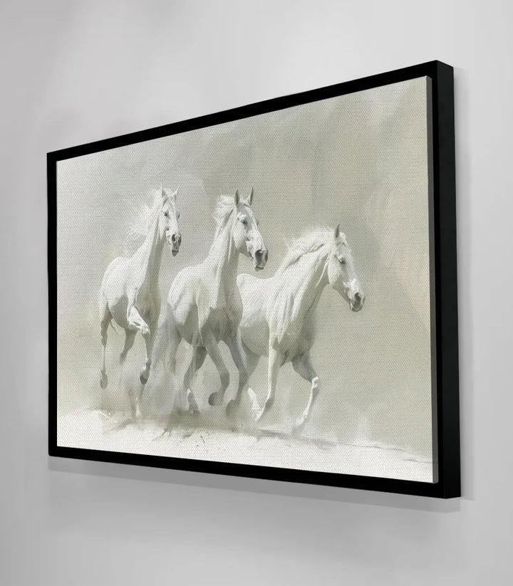Mise en situation salon moderne Gentle Souls chevaux Massinart