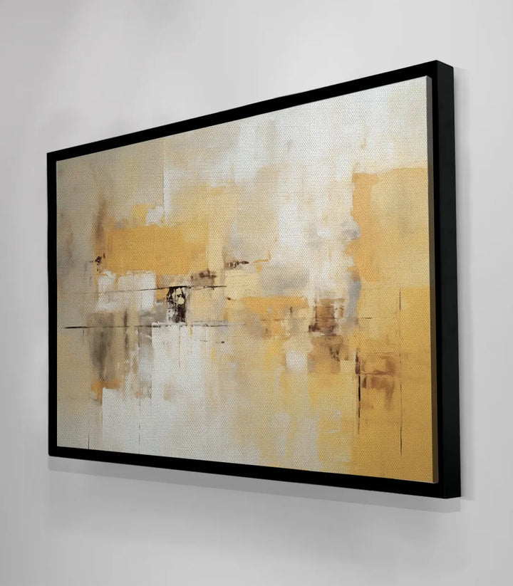 Tableau Light séjour moderne, harmonie chromatic beige ocre Massinart