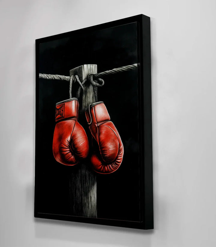 Tableau boxe expressionniste chambre garçon Massinart
