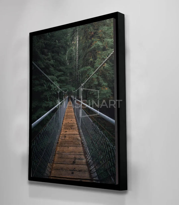Tableau Mystic Bridge en décoration chambre — tableau paysage perspective profonde Massinart
