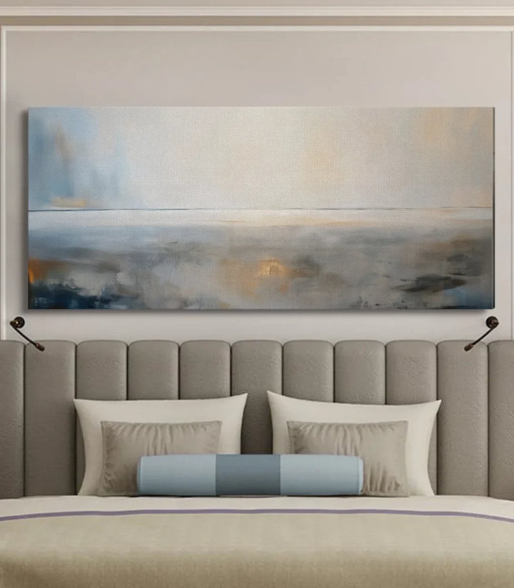Tableau Ocean's Glow horizon marin abstrait hotel airbnb ambiance calme Massinart