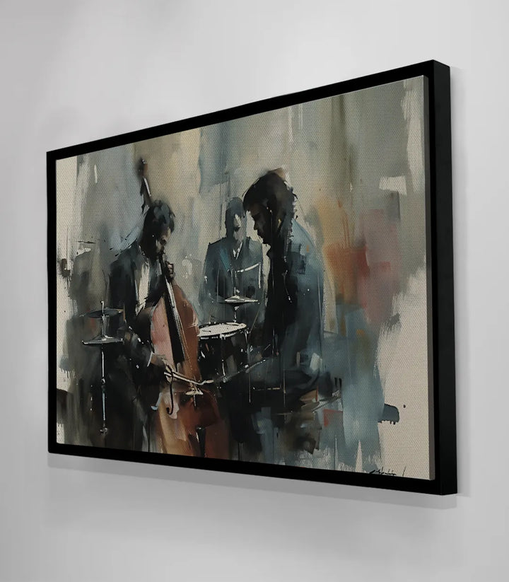 Tableau Passion en mise en situation cadre noir intérieur moderne Massinart