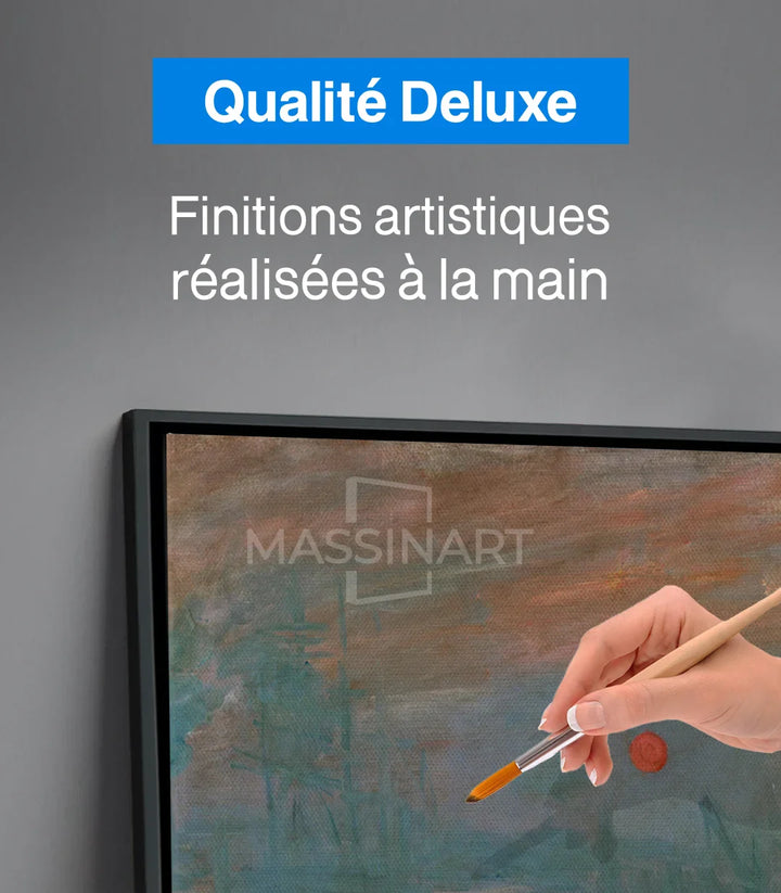 Tableau Impression Soleil Levant Massinart couleurs bateau