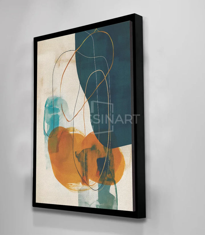 Style épuré tableau Massinart — Composition minimaliste lignes et formes géométriques
